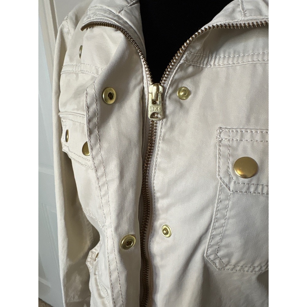J.Crew Women's Downtown Field Khaki Jacket Utility Cotton Size Small - Picture 8 of 11